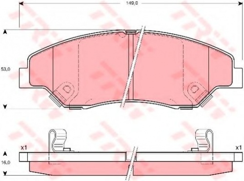 Колодки торм KIA SPORTAGE 98- пер ZEKKERT GDB3241=273902=SP1118