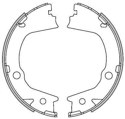 Колодки ручника SSANG YONG ACTYON RH