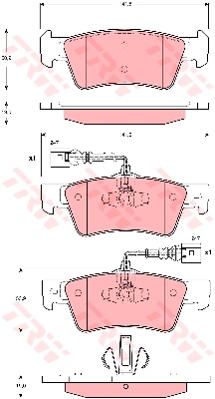 Колодки торм VW TOUAREG/Q7/CAYENNE зад TRW GDB1672