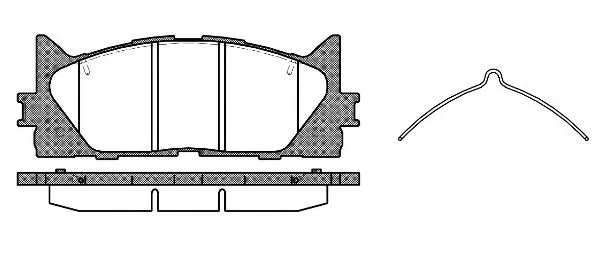 Колодки торм TOYOTA CAMRY V40/V50 пер REMSA GDB3429