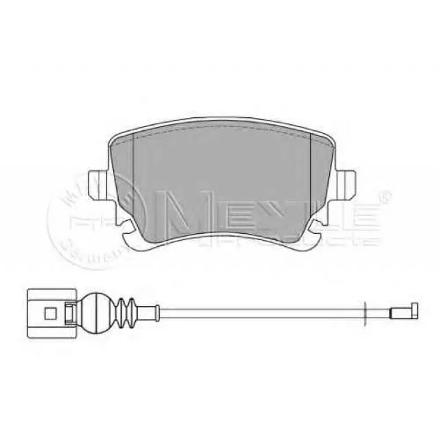 Колодки торм VW T5 зад 16" MEYLE GDB1557=GDB1516 (+датчик)