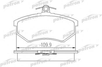 Колодки торм VW PASSAT B3 пер невент PATRON GDB826