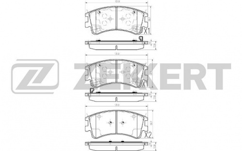 Колодки торм MAZDA 6 02- пер ZEKKERT GDB3310=297002