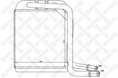 Радиатор отопителя VW T5 STELLOX