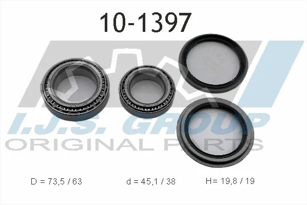 Подшипник ступичный FORD RANGER/MAZDA BT-50/KIA SPORTAGE (мех блока) пер IJS Group (38x63x17/63x75.5x19)
