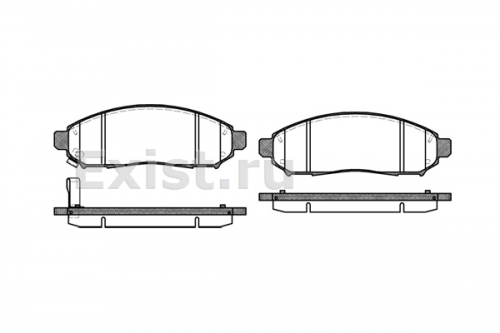 Колодки торм NISSAN NAVARA/PATFINDER пер REMSA GDB3404=2116201