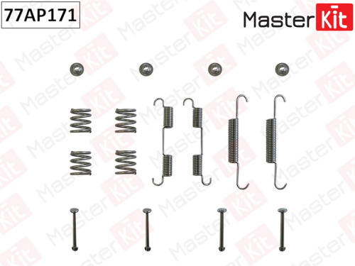 Р/к колодок ручника NISSAN R51 MASTERKIT