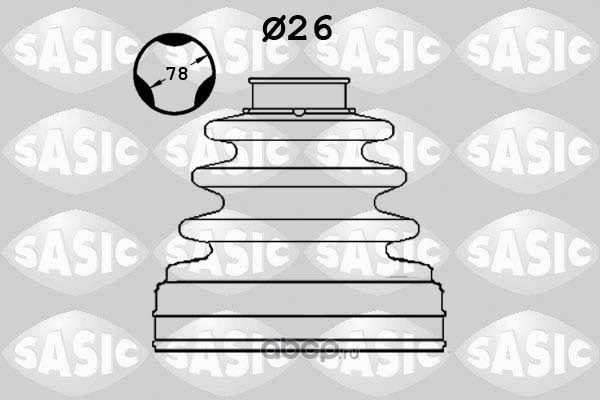 Пыльник ШРУСа FORD MONDEO IV внутр лев SASIC (трипоид/26.3x77x92)