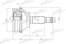 ШРУС HYUNDAI SONATA RUS наружн PATRON (26x60x27)