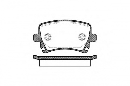 Колодки торм VAG A3/GOLF V/PASSAT B6/TOURAN зад REMSA GDB1622 (+1987474314)