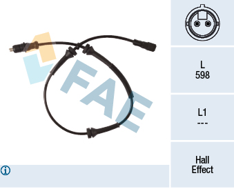 Датчик АБС RENAULT LAGUNA II пер FAE