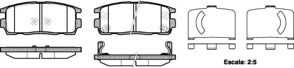 Колодки торм CHEVROLET CAPTIVA/OPEL ANTARA зад RH GDB1716