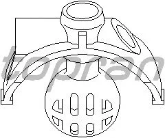 Детали кулисы КПП Втулка шаровая кулисы КПП VAG TOPRAN