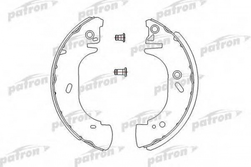 Колодки торм FORD TRANSIT 94-00 зад 15" PATRON GS8630=91054500 (280x65)