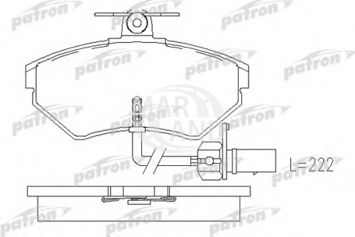 Колодки торм VAG пер PATRON GDB1366