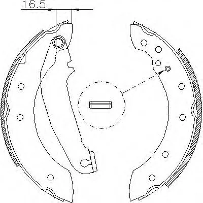 Колодки торм VOLVO 440 зад RH GS6233=05750