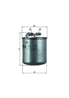Фильтр топл MB CDI 06- MAHLE WK820/1