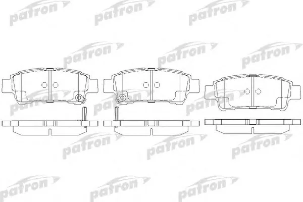 Колодки торм TOYOTA AVENSIS VERSO 02- зад PATRON GDB3249=282002