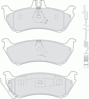 Колодки торм MB W163 зад PATRON GDB1456