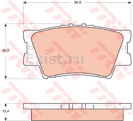 Колодки торм TOYOTA RAV4 06-/CAMRY V40/V50/RAV4 14- зад REMSA GDB3426