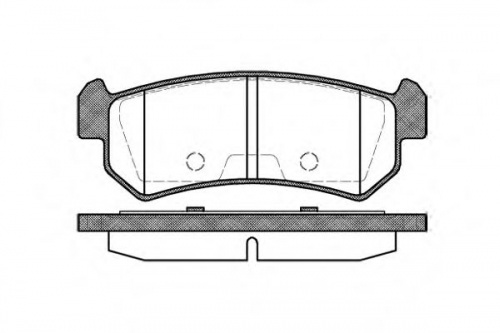 Колодки торм CHEVROLET LACETTI -06 зад REMSA GDB3348