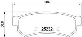 Колодки торм CHEVROLET LACETTI 06- зад KASHIYAMA GDB4178 (+PFK542)