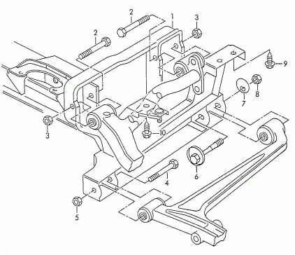 Шайба VAG OE (подвески пер подвески развальн T4)