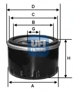 Фильтр масл ROVER/HONDA D UFI W920/11=OC269