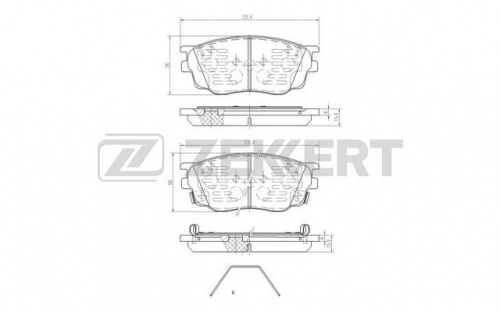 Колодки торм MAZDA 6 02- пер ZEKKERT GDB3309=280022