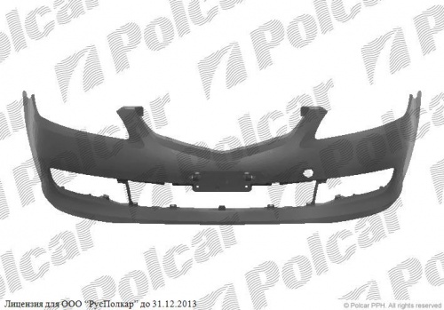 Бампер MAZDA 6 GG 02-05 перед SAT (без омывателя)