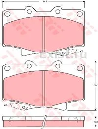 Колодки торм TOYOTA LC80/HI-LUX пер TRW GDB1154=242904=GDB3428 (+PFK208)