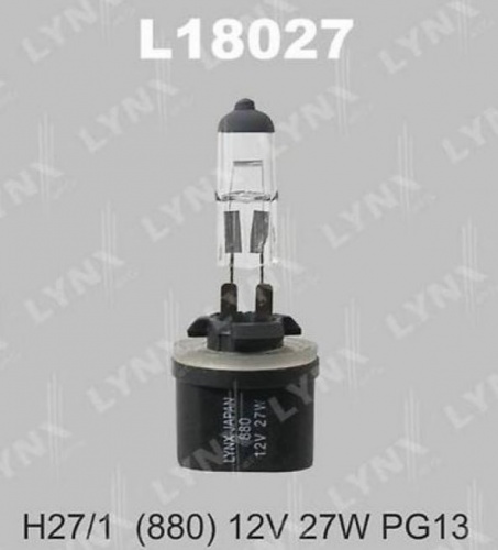 Автолампа H27W/1 12V 27W PG13 LYNX