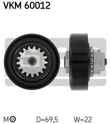 Ролик привод CHEVROLET AVEO SKF VKM60012=T36408
