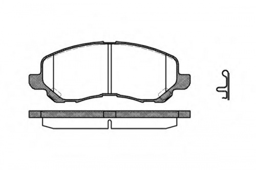 Колодки торм MITSUBISHI LANCER IX-X пер REMSA GDB3287