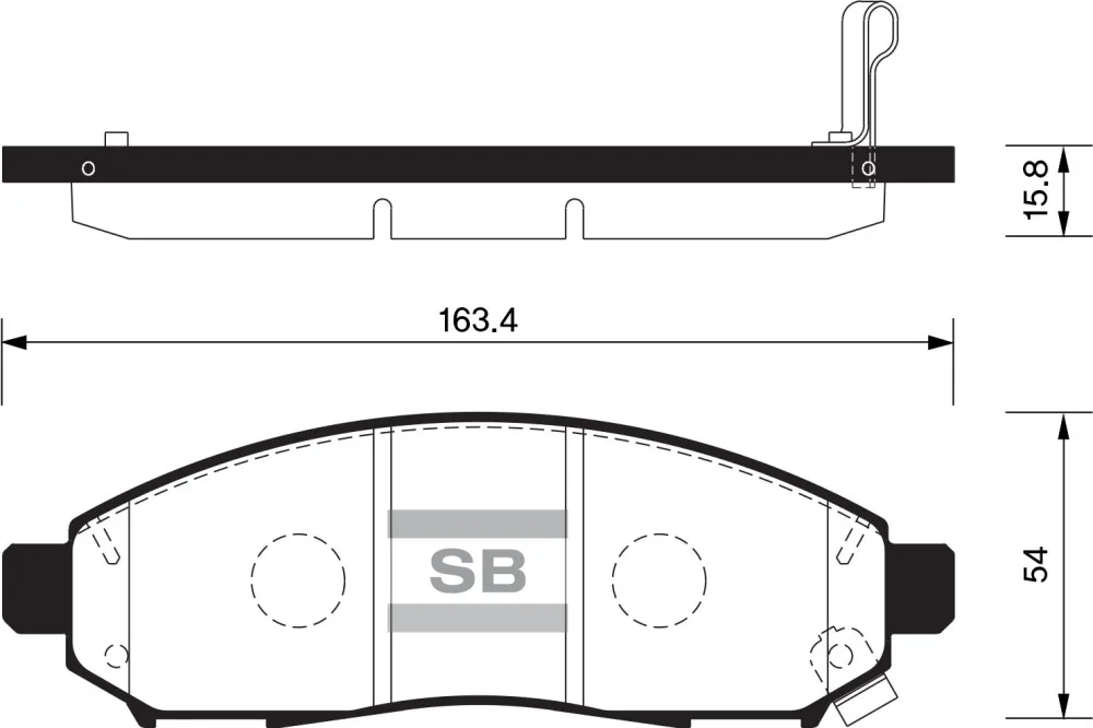 Колодки торм NISSAN NAVARA/PATFINDER пер SANGSIN GDB3404