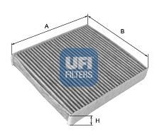 Фильтр салона VAG A3/TT/OCTAVIA/BORA/GOLF IV UFI CUK2862=CU2862 (угольн)