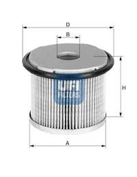 Фильтр топл RENAULT UFI PU822x=KX81D