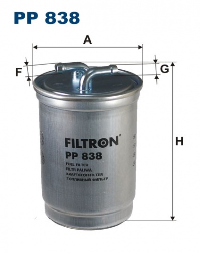 Фильтр топл VAG FILTRON WK842/3 (без обратки)