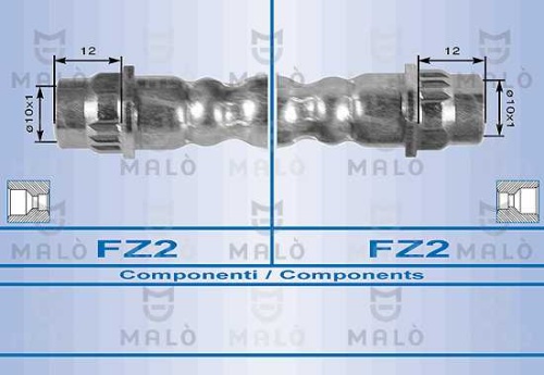 Шланг торм RENAULT SYMBOL зад MALO