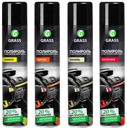 Полироль GRASS для пластика лимон 750ml "Dashboard Cleaner"