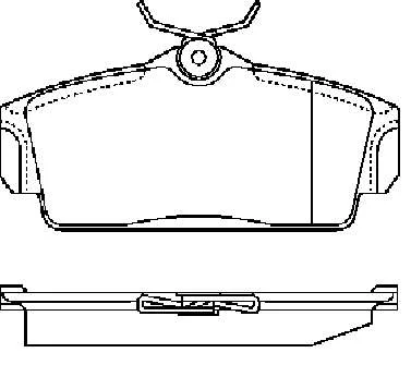 Колодки торм NISSAN пер SANGSIN GDB3168=270400
