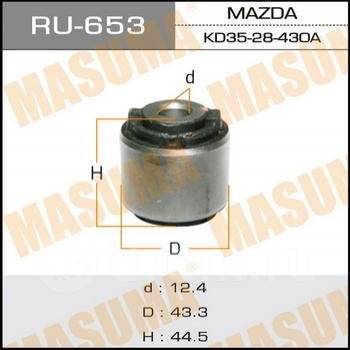 Сайлентблок рычага MAZDA CX-5/6 11- (GJ) зад подв нижн наружн (в кулак) MASUMA MZAB-150
