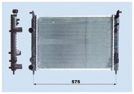 Радиатор ОЖ FIAT ALBEA MILES