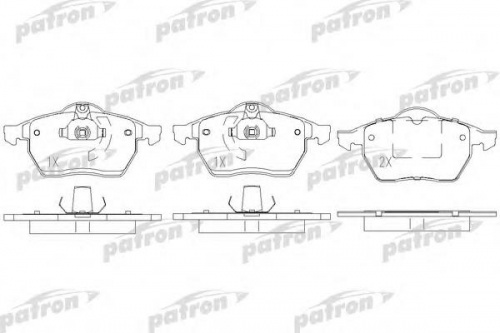 Колодки торм OPEL VECTRA B/ASTRA G пер PATRON GDB1271=239010