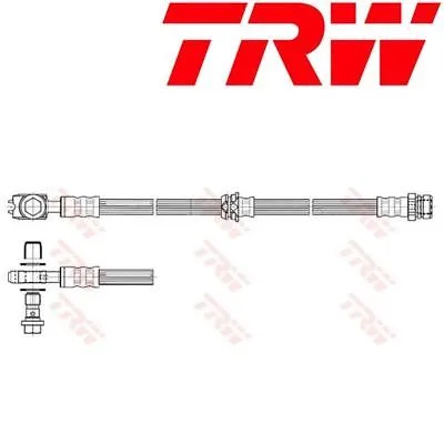 Шланг торм VAG 06- пер TRW
