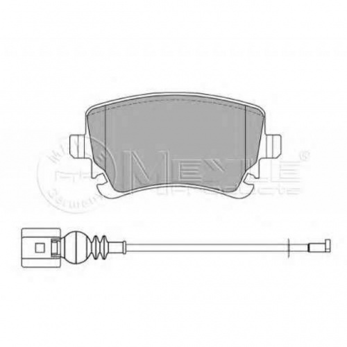 Колодки торм VW T5 зад 16" MEYLE GDB1557=GDB1516 (+датчик)