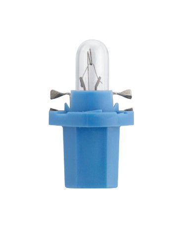 Автолампа приборки 12V (1.2W) BX8.5d пластмассовый патрон (голубой) NARVA