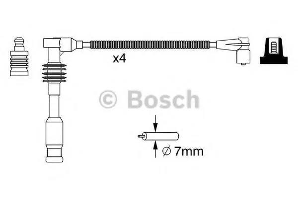 Провода в/в OPEL ASTRA/VECTRA 1.6 16v NGK 300/690=300/787=RC-OP438=0986356778=0986357234