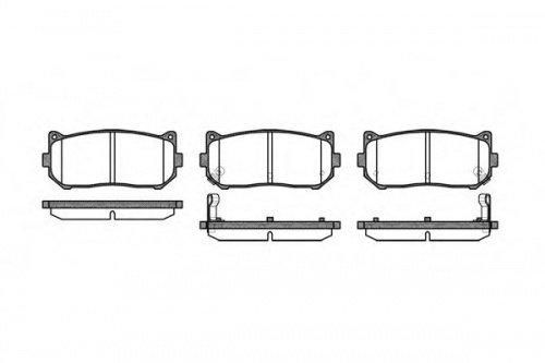 Колодки торм KIA SPECTRA зад диск SANGSIN GDB3203=264902