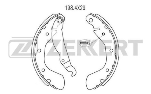 Колодки торм OPEL ASTRA F/CORSA B/C задн ZEKKERT GS8542